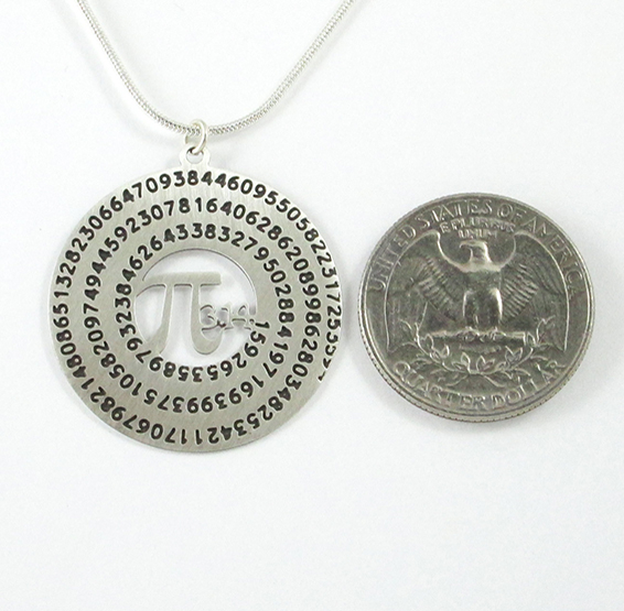 Pi silver coin