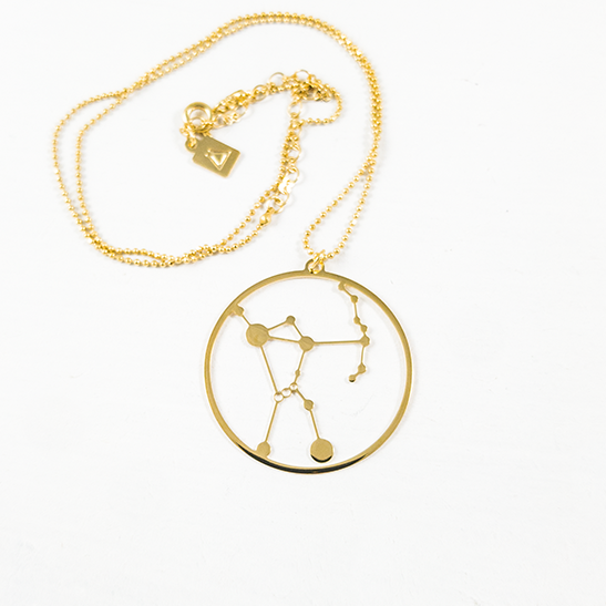 Orion constellation gold by Delftia Science Jewelry