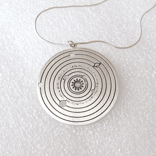 Solar System Planet Galaxy Necklace - Magnolia Mountain Jewelry