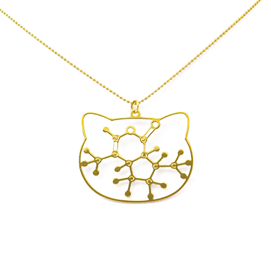 Catnip necklace molecule by selftia Science Jewelry