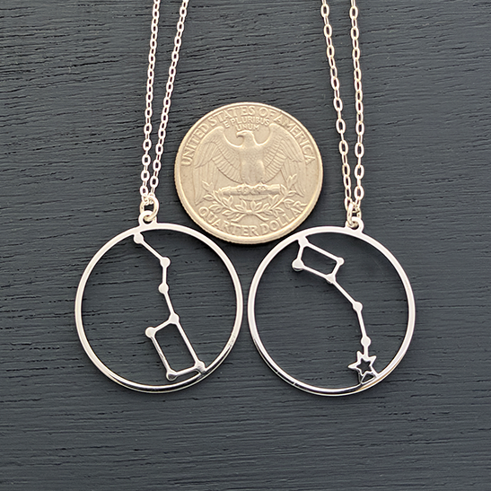 Little dipper and Big dipper set by Delftia Science Jewelry