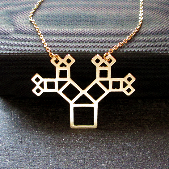 Pythagoras-tree-necklace-in-gold-autline-by-Delftia-Science-Jewelry