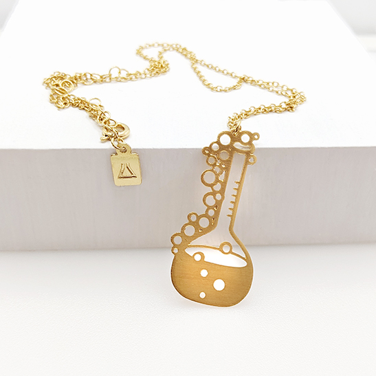 Volumetric flask necklace